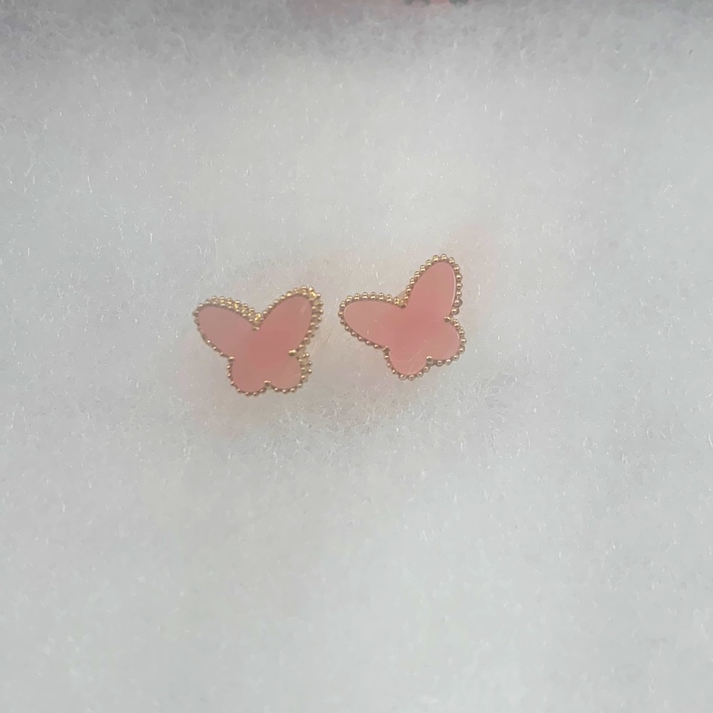 18K butterfly earrings